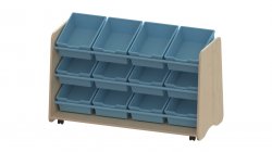 Trudy Storage - Trudy 12 Angled Tray Mobile Unit