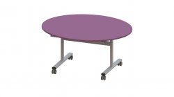 Trudy Folding School Tables - Oval Table