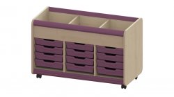Trudy Storage -  Mobile Tray And Browser Unit