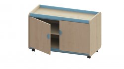 Trudy Mobile Low Storage Cupboard