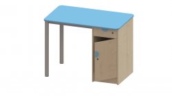 Trudy Teachers Classroom Desk With Right Hand Cupboard