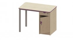 Teachers Table With Right Hand Cupboard