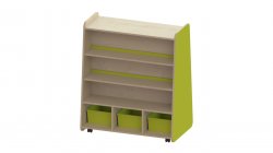 Trudy Book Storage - Tall Mobile Double Sided Book Shelving