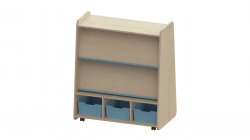 Trudy Book Storage - Tall Mobile Double Sided Book Shelving