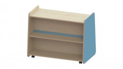Trudy Book Storage - Mobile Low Double Sided Book Shelving