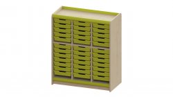 Trudy Classroom Storage -  36 Tray Tall Static Unit