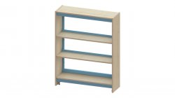 Trudy Library Shelving - Medium Single Sided Open Back Shelving