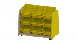 Trudy Storage -  9 Angled Tray Mobile Unit