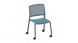 Grafton 4 Leg Chair On Castors - 460 Seat Height