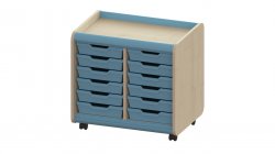 Trudy 12 Tray Mobile Storage Unit