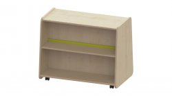 Trudy Book Storage - Trudy Low Double Sided Mobile Bookcase