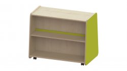 Trudy Book Storage - Trudy Low Double Sided Mobile Bookcase