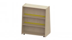 Trudy Book Storage - Tall Double Sided Mobile Bookcase