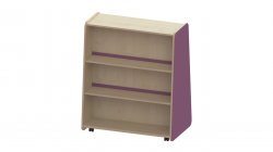 Trudy Book Storage - Tall Double Sided Mobile Bookcase