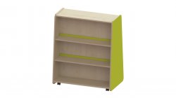 Trudy Book Storage - Tall Double Sided Mobile Bookcase