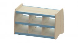 Trudy Low Open Mobile Shelving Unit