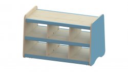 Trudy Low Open Mobile Shelving Unit