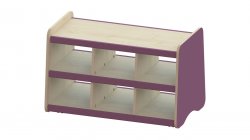 Trudy Low Open Mobile Shelving Unit