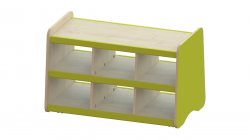 Trudy Low Open Mobile Shelving Unit
