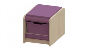 Trudy Classroom Storage  - Single Tray Storage Bench with 1 Gratnells Tray