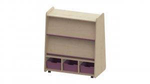 Tall Mobile Double Sided Book Shelving