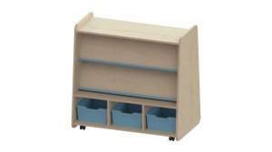 Mobile Double Sided Book Shelving