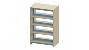 Double Sided Open Back Shelving