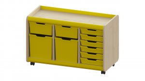 Trudy Classroom Storage -  Multi Tray Mobile Unit