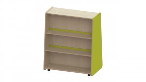 Tall Double Sided Mobile Bookcase