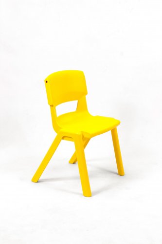 Postura Plus One Piece School Chair - Size Mark 4  - 380 Seat Height: Yellow