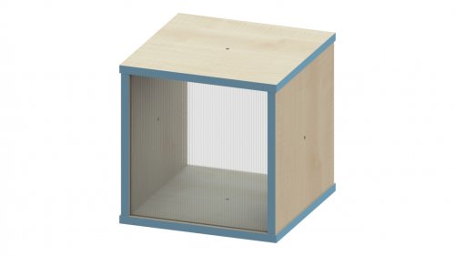 Trudy Square Display Storage Box: Maple: Maple